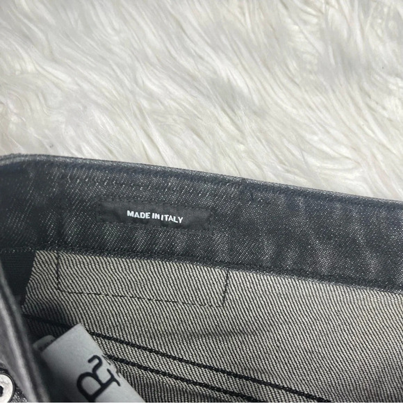 R13 Boy Skinny Washed Black Jeans Denim Distressed Ripped 25 Mid Rise Women - Picture 13 of 16